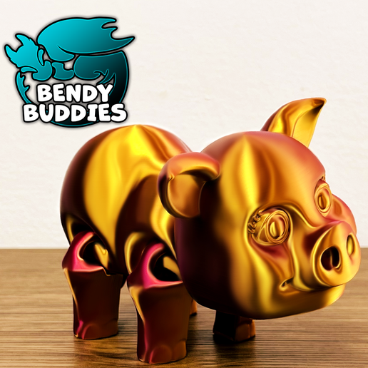 🐖 Pigmo Cute Pig / Swine Articulated / Print-in-Place Farm Animal ...