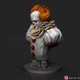 IT.2.jpg Pennywise Bust High quality - IT chapter Two - Halloween 3D print