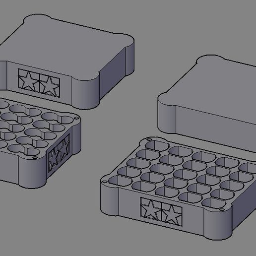Tamiya Mini 4wd Batt and Motor Tray/Case 3D model