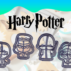 Harry-Potter-P4-C3d.png Cookie Cutters - Harry Potter