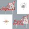 E.jpg Happy Birthday Topper - Happy Birthday - S203D24