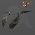 1.jpg TIEFLING HORNS BALDURS GATE 3 FOR COSPLAY 3D MODEL