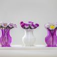 MiniVase_Photo01.jpg Free STL file Mini Vases and Tray・3D printable object to download