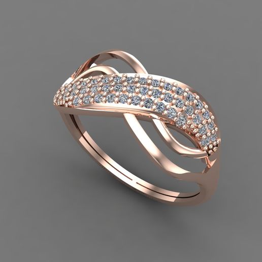WOMENS DIAMOND SIGNET RING WOMEN RINGS 3DMODELS 3D PRINT MODEL 3D PRINT MODEL 3D model