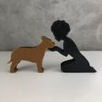 WhatsApp-Image-2023-01-25-at-12.04.43-1.jpeg Girl and her American Staffordshire Terrier (afro hair) for 3D printer or laser cut