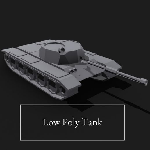 Archivo STL gratuito Low Poly Tank 🪖 ・Design para impresora 3D para ...
