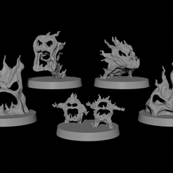 Fire-sprites.png STL file Fire Sprites・3D printer design to download