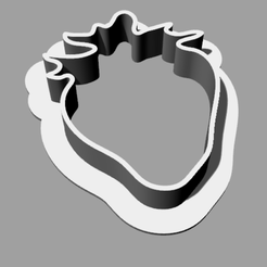 strawberry.png Free STL file A cookie cutter in the shape of a strawberry・3D print design to download, MaterialsToBuils3D