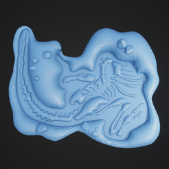UtahRaptor_1.png Fichier STL Cartoon Utah Raptor Fossil (en anglais)・Modèle pour imprimante 3D à télécharger