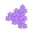 JigsawHexagonBlank_6.stl Jigsaw, Tessellating Hexagons, Pascal's Triangle, Number Patterns