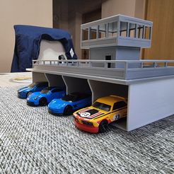 20230212_171603.jpg STL-Datei Boxenstopp Garage 1 64・Design für 3D-Drucker zum herunterladen