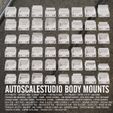 Autoscalestudio-Body-mounts.jpg Mini-Z Body Mount for Nissan Skyline GT-R R32
