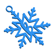 BSnowflakeInitialGiftTag3DImage.png Letter B - Snowflake Initial Gift Tag Ornament