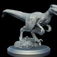 VELOCIRAPTOR01.jpg Jurassic world, Velociraptor, dinosaur with a watchful pose