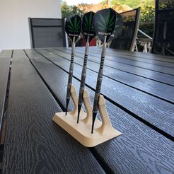 Snapchat-232440539.jpg Fichier STL gratuit Support de fléchette・Plan pour imprimante 3D à télécharger