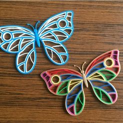 94061c01e3baf48eac417911aa524f6a_preview_featured.jpg Download free STL file Quilling Butterfly • 3D printable object, TanyaAkinora