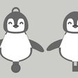 1.jpg Pingüino con manos móviles llave colgador ( No necesita hardware)