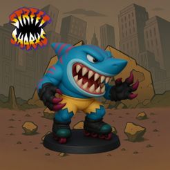 【新品未開封】 Street Sharks BIG SLAMMU Street Sharks Big Slammu Action Figure | Mattel Creations