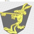 4.jpg WILE E coyote wall decor and  table stand