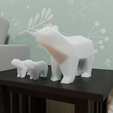 untitled4.png Lowpoly Bear (No support needed)