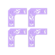 4x_Squiggly_Pattern.stl Magnetic Photo Frame