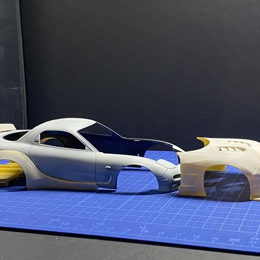 🚗 1/24 RX7 body kit・ STL File for 3D printing・Cults