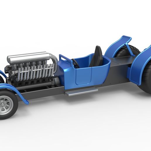 Pulling truck 2wd Hot rod with V12 (1:25 Scale)