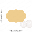 plaque_1~2.25in-cm-inch-cookie.png Plaque #1 Cookie Cutter 2.25in / 5.7cm