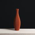 spiral-vase-decoration-stl-for-vase-mode-slimprint.jpg Sleek Spiral Vase 3D Print Model for Vase Mode