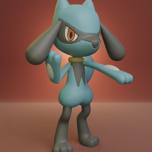 🐉 Pokémon - Riolu・Arquivo STL para ・Cults