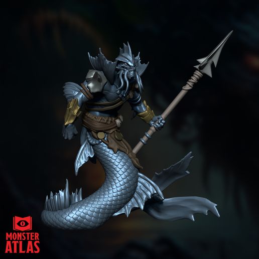 👹 Merrow de Monster Atlas・Archivo 3D para Impresión 3D・Cults
