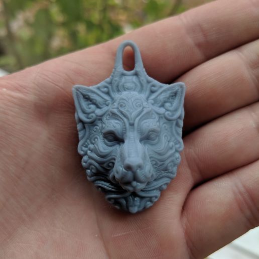 Download STL file Ornate wolf keychain • 3D printable template ・ Cults