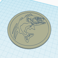 Fish.png STL file Fishing Drink Coaster and Holder・3D printing design to download