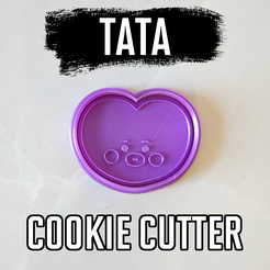 TATA-CC.png STL file BT21 TATA COOKIE CUTTER & STAMP・3D print object to download