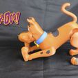 04-Scooby-Doo-FLEXYBLE.jpg STL file SCOOBY DOO FLEXYBLE FANART・Model to download and 3D print