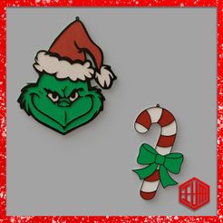 PACK-ADORNO-NAVIDAD.jpg MEHRFARBIGE WEIHNACHTEN GRINCH ORNAMENTE PACK - WEIHNACHTSBAUMSCHMUCK