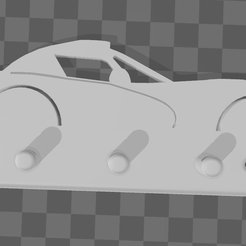viper-1.png STL file Dodge Viper Key Rack Keys Rings・3D printable model to download