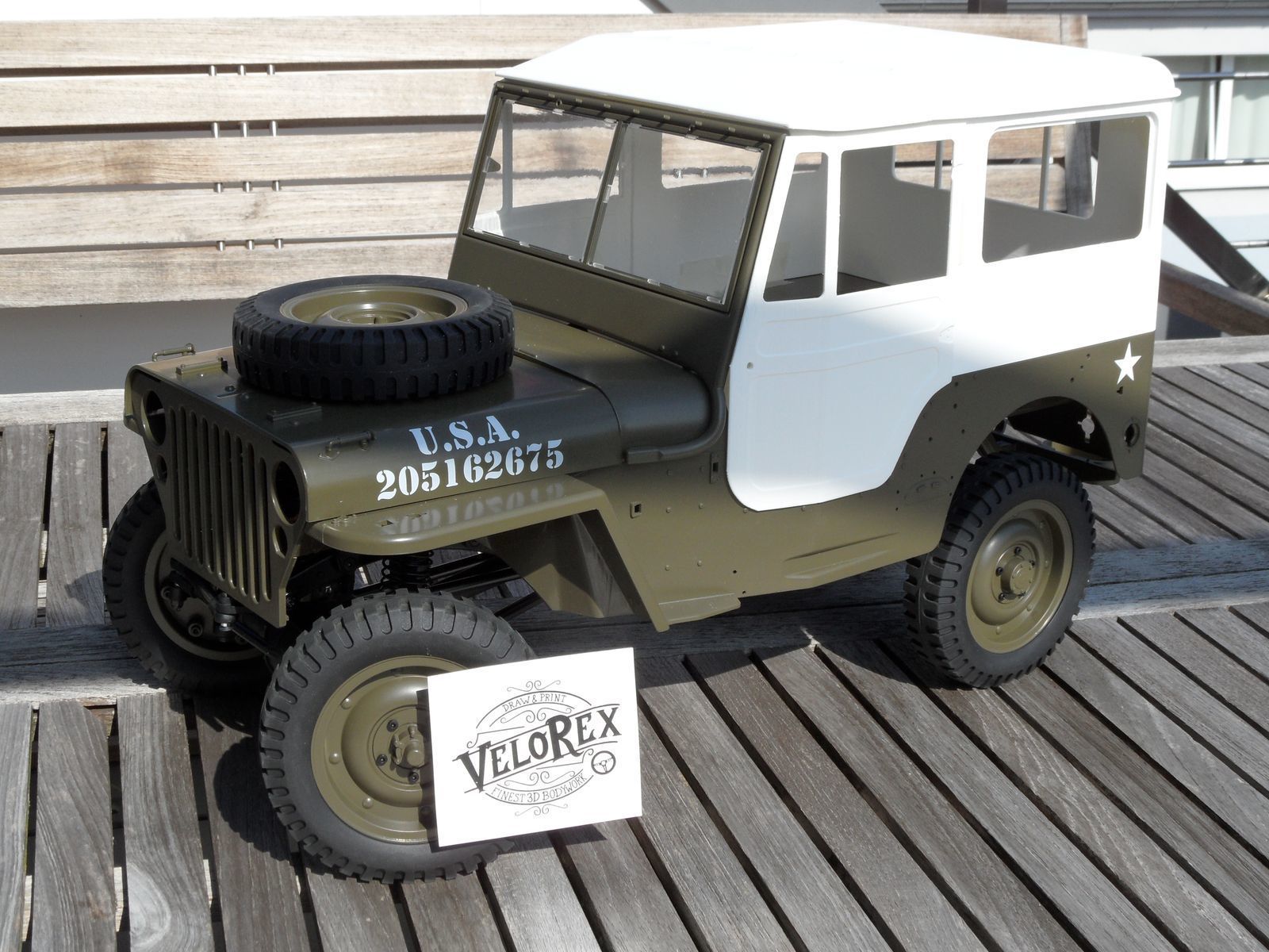 SAM_5184_autoscaled.jpg Télécharger fichier Cabine pour la RocHobby 1941 Jeep MB Scaler 1/6 • Design pour impression 3D, VeloRex