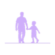 design_301_Father's_Day.stl Father & Son 3D Print Wall Art