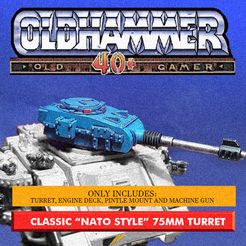 Cover_Predator.jpg STL file Classic MBT Turret, NATO Style, 75mm gun - Oldhammer Proxy・3D printing design to download, FASIS