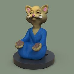 gato-yoga.585.jpg Archivo STL Gato Yoga・Modelo para descargar y imprimir en 3D, HomerMau