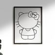 STL file Hello Kitty  Wall 👋・3D printable model to download・Cults