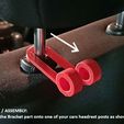 34158bd9357b72d3d6026fc2710fde45_display_large.jpg STL-Datei Car Headrest Bag Hooks kostenlos・Objekt zum Herunterladen und Drucken in 3D