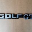 Se Ses stat fo fod 1987 VW Golf mk2 GTI Rear Emblem