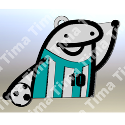 Tima-Tima-Tima-Tima-Tima-6.png Fichier STL Porte-clés flork argentine avec boule・Objet imprimable en 3D à télécharger