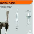 3.jpg STL file Suction ejector suction / dental turbine v2・3D print design to download