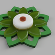 flower-3.png 3MF 3D Print Flower Diameter 20,4 cm with Mold Housing for silicone mold making