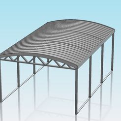 CURVED ROOF CARPORT-1.JPG 1:32 scale curved roof carport