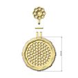 Iced-Diamond-flower-cluster-bail-Artdeco-V2-stepped-Halo-memory-pendant-coin-06.jpg Iced cluster bail Art deco pattern N02 memory pendant 3D print model