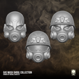1.png Gas Mask Ghoul Collection 3D printable files for Action Figures